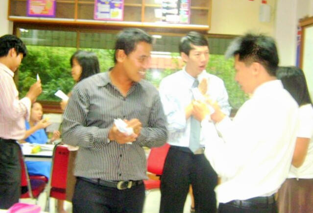 Leading an English training session for Thai teachers — building clarity and confidence in the classroom