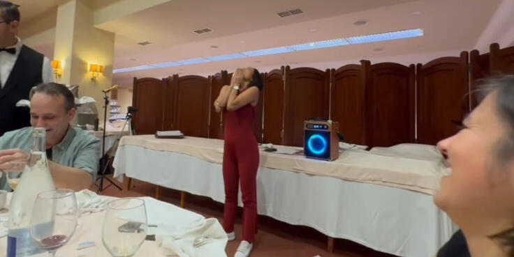 Threatened during my intro, heckled mid-monologue—and even competing with a waiter for attention